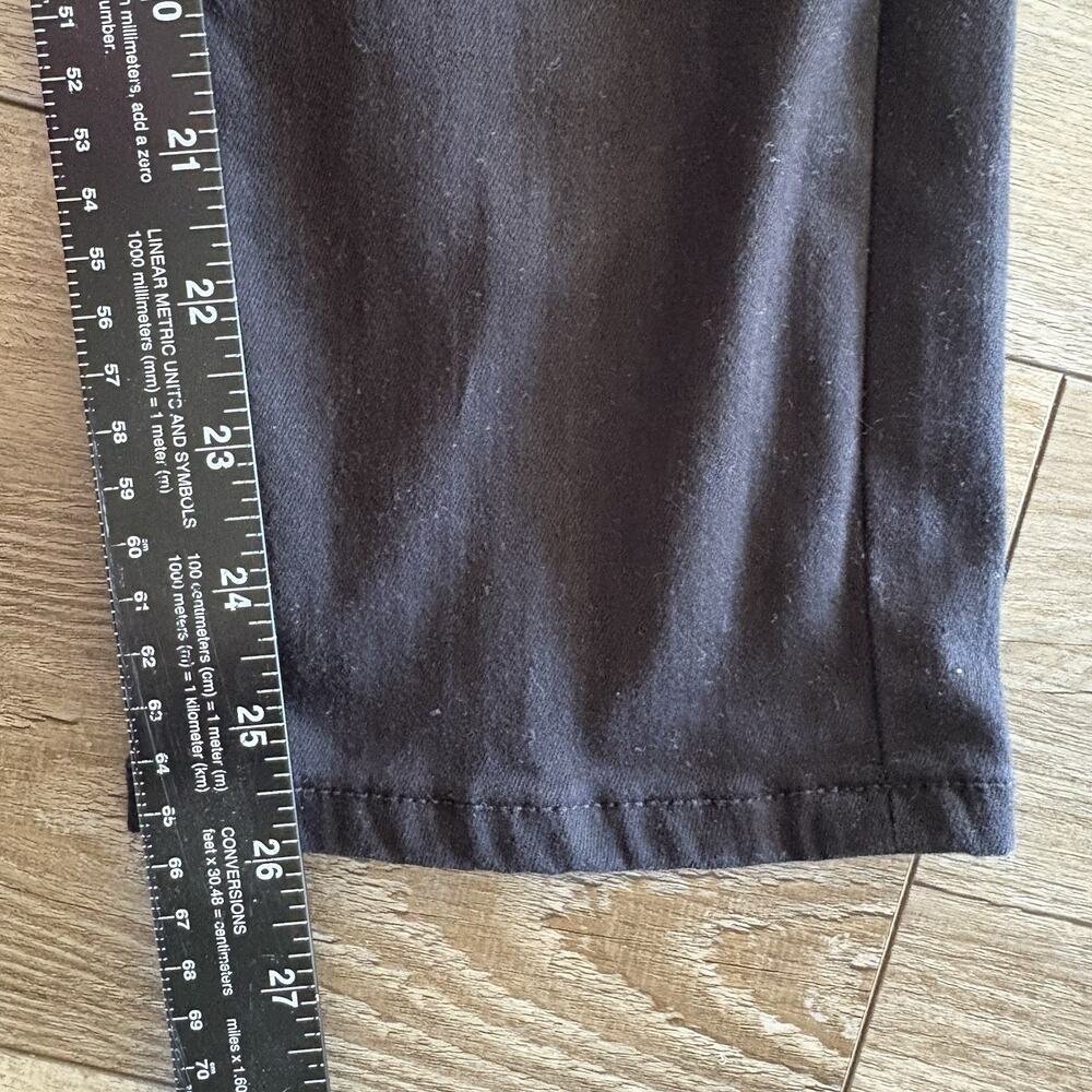 Anthropologie Pilcro Jeans Women 27 Black Crop Knightsbridge Slim Tuck High Rise - Picture 7 of 9
